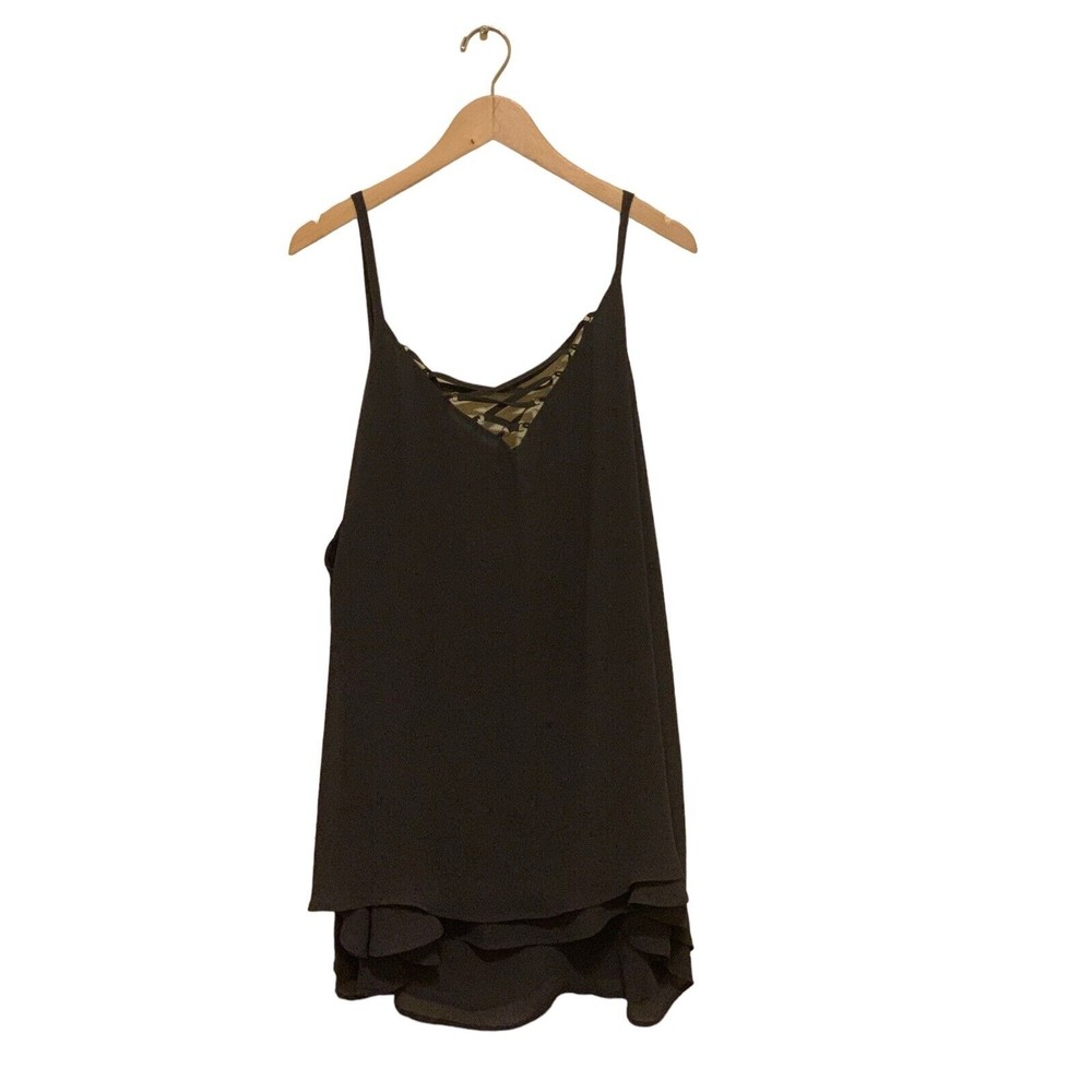 Torrid Womens 5 Gray Grey Lined Tank Top Adjustable Straps